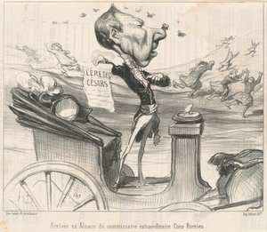 Aankomst in de Elzas van de commissaris door Honoré Daumier