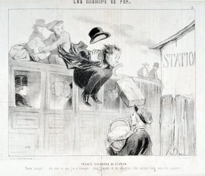 Werk van Honore Daumier (1808-1879). Charivari dateert uit 1843: Serie 