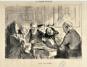 Kunstwerk door Honore Daumier (1808-1879). In 