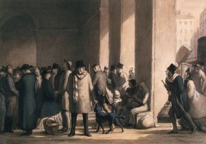 Bij het Gare Saint-Lazare, 1860s