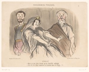Atalja ziet een afschrikwekkend visioen door Honoré Daumier