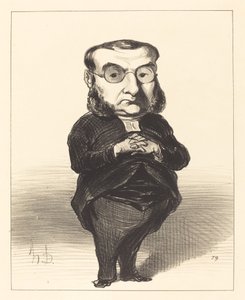 Ath. L. Charles Coquerel door Honoré Daumier