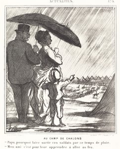 In het Kamp van Chalons door Honoré Daumier