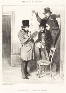 We hebben dito... een waterpot zonder water door Honoré Daumier