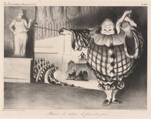 Laat het Gordijn Zakken, de Klucht is Voorbij door Honoré Daumier