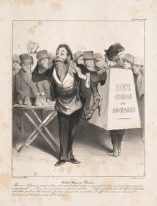Robert Macaire Boekhandelaar door Honoré Daumier