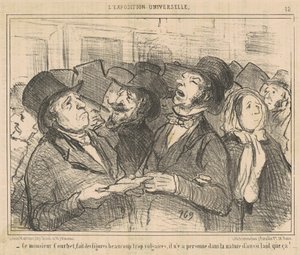 Deze meneer Courbet maakt vulgaire figuren ... door Honoré Daumier