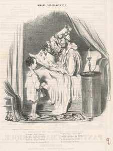 Vanmorgen voor zonsopgang door Honoré Daumier