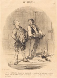 Het is Vervelend om Deze Machines te Borstelen... door Honoré Daumier