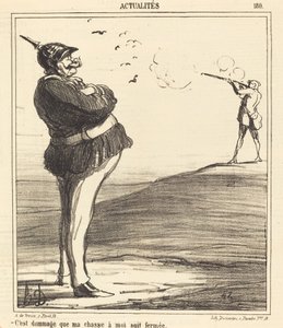 Het is jammer dat mijn jacht gesloten is door Honoré Daumier
