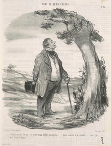 Het is toch daar dat ik mijn cijfer heb gegraveerd door Honoré Daumier