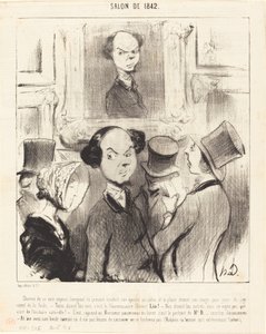 Charmé om zichzelf tentoongesteld te zien door Honoré Daumier