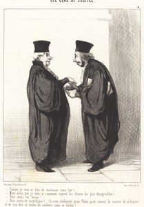 Zoals ik je fel je zaak heb verteld! door Honoré Daumier