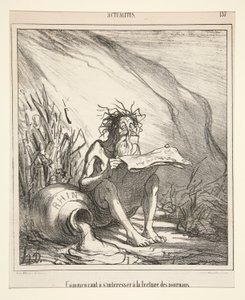 Commencant a s door Honoré Daumier