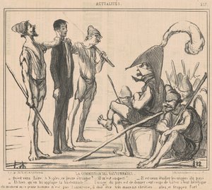 Commissie van de bastonnades door Honoré Daumier