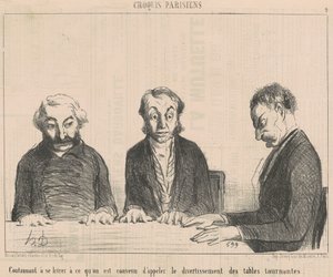 Voortzetting... Het vermaak van de draaiende tafels...