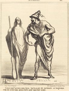 Geloof me! neem mijn arm... door Honoré Daumier