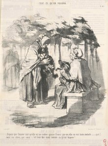 Sinds Zémire weet dat ze me vijftien francs gaat kosten... door Honoré Daumier