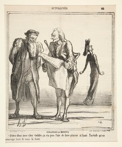 Dialoog der Doden - Zeg eens mijn beste Galilee door Honoré Daumier