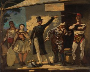 De jongleurs door Honoré Daumier