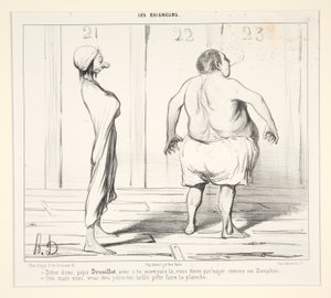 Zeg eens, papa Drouillet, met c door Honoré Daumier
