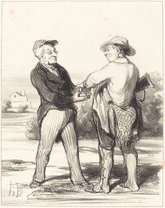 Zeg eens, president, onmogelijk om een haas te vangen... door Honoré Daumier