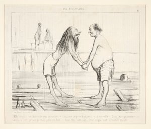 Eh bonjour! enchante de vous rencontrer door Honoré Daumier