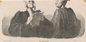 In delicatesse door Honoré Daumier