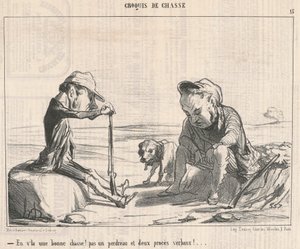 Dat is een goede jacht! ... door Honoré Daumier