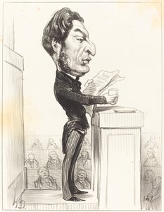 Eugène Rouher door Honoré Daumier