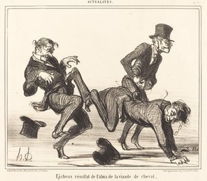 Slecht Resultaat... van Paardenvlees door Honoré Daumier