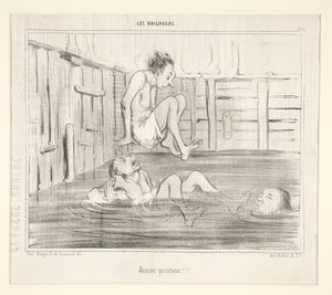 Fausse Position!!! door Honoré Daumier