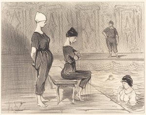 Fesant toutes partie de la plus belle moitié... door Honoré Daumier