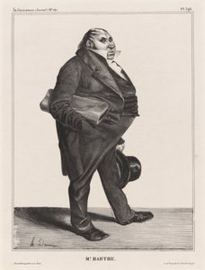 Félix Barthe door Honoré Daumier