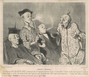 Rokers en snuivers door Honoré Daumier