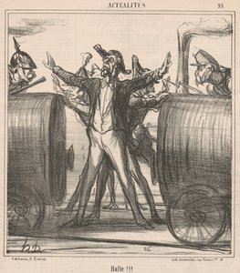 Halt!!! door Honoré Daumier