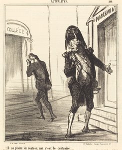 Hij klaagt over terugkeer... door Honoré Daumier