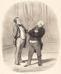 Er is oorlog... de huren zullen... dalen... door Honoré Daumier