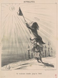 Ze willen zelfs de zon doven door Honoré Daumier