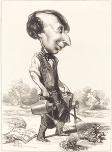 J. Alexandre Bixio door Honoré Daumier
