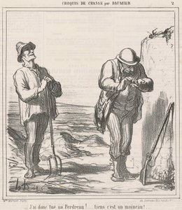 Dus ik heb een patrijs gedood! door Honoré Daumier