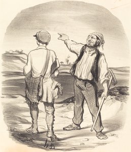 Ik zag een haas... acht dagen geleden! door Honoré Daumier