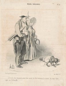 Ik zeg je altijd, met je suiker... door Honoré Daumier