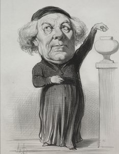 Jean Jacques Fayet, bisschop van Orléans door Honoré Daumier