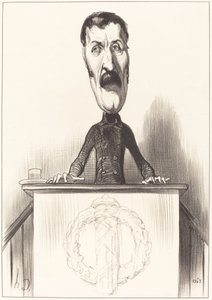 Jules Bastide door Honoré Daumier