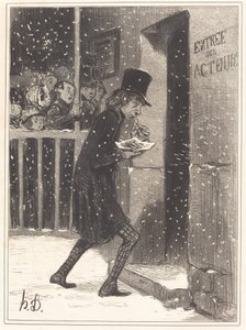 De acteur van de Funambules door Honoré Daumier