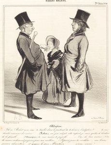 De Adoptie - Ah zo! Robert, mijn vriend... door Honoré Daumier