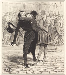 De Vriend van de School door Honoré Daumier