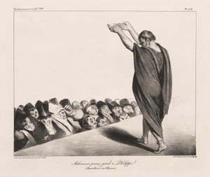 La Caricature, Pl. 454, Atheners Pas op voor Phillip! door Honoré Daumier