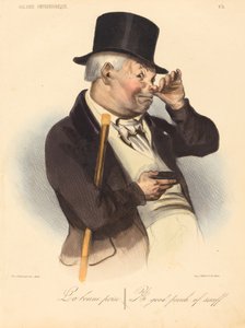 De goede vangst door Honoré Daumier